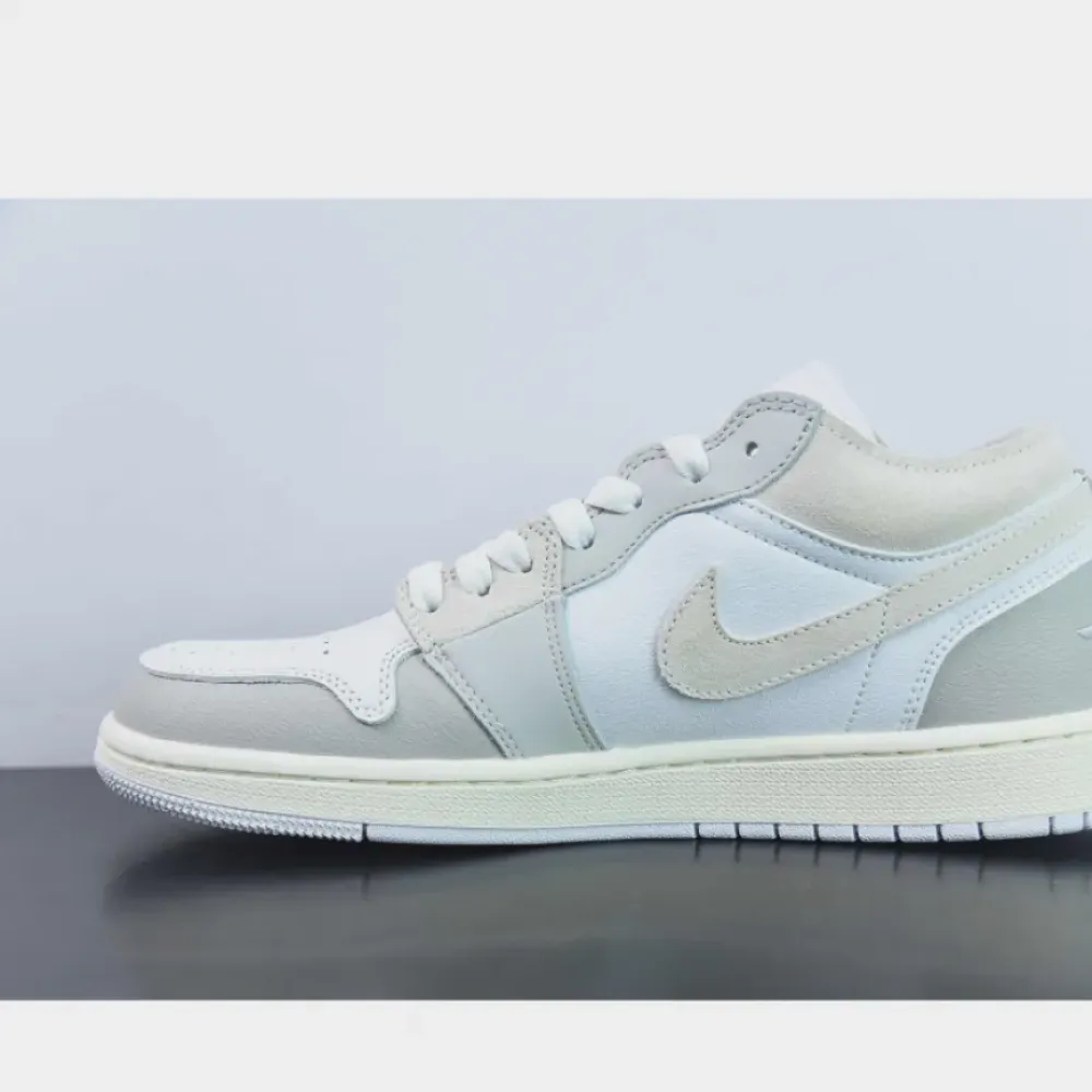 Air Jordan 1 Low Craft Tech Grey/Light Orewood Brown-White  DN1635-002