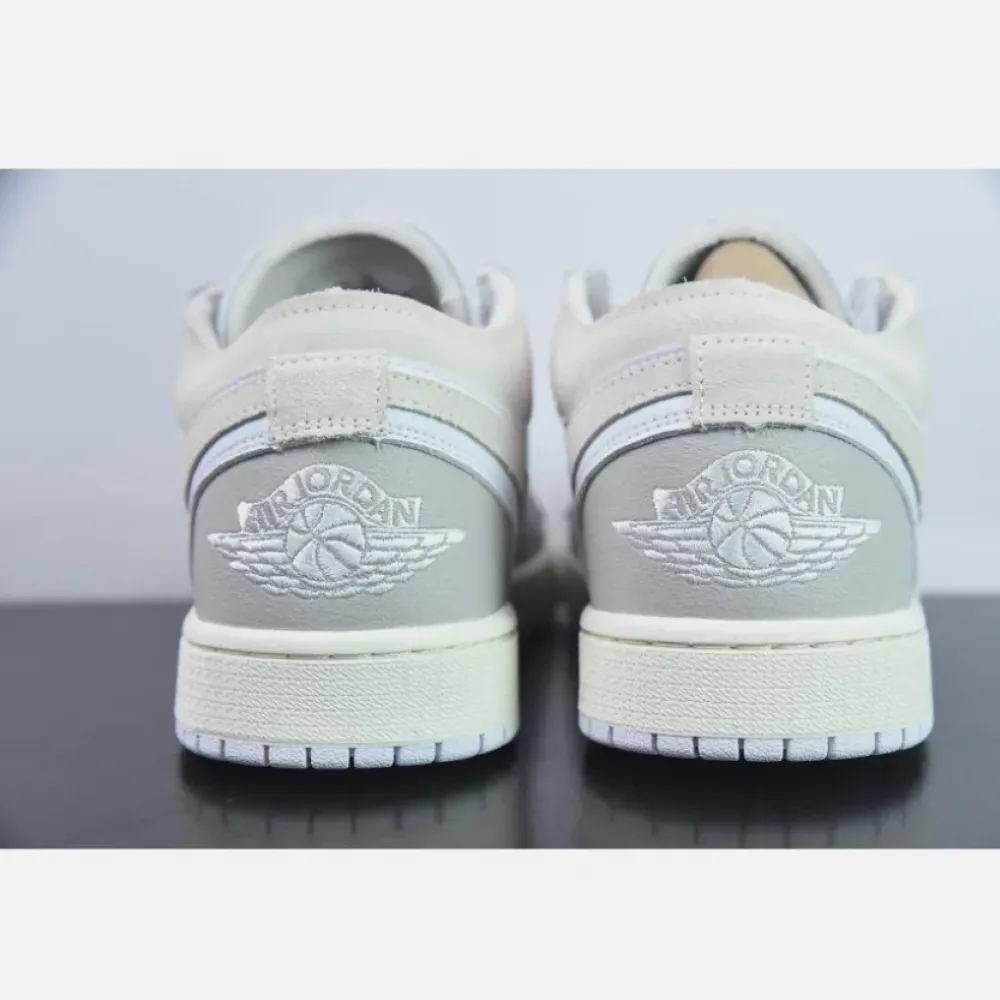 Air Jordan 1 Low Craft Tech Grey/Light Orewood Brown-White  DN1635-002
