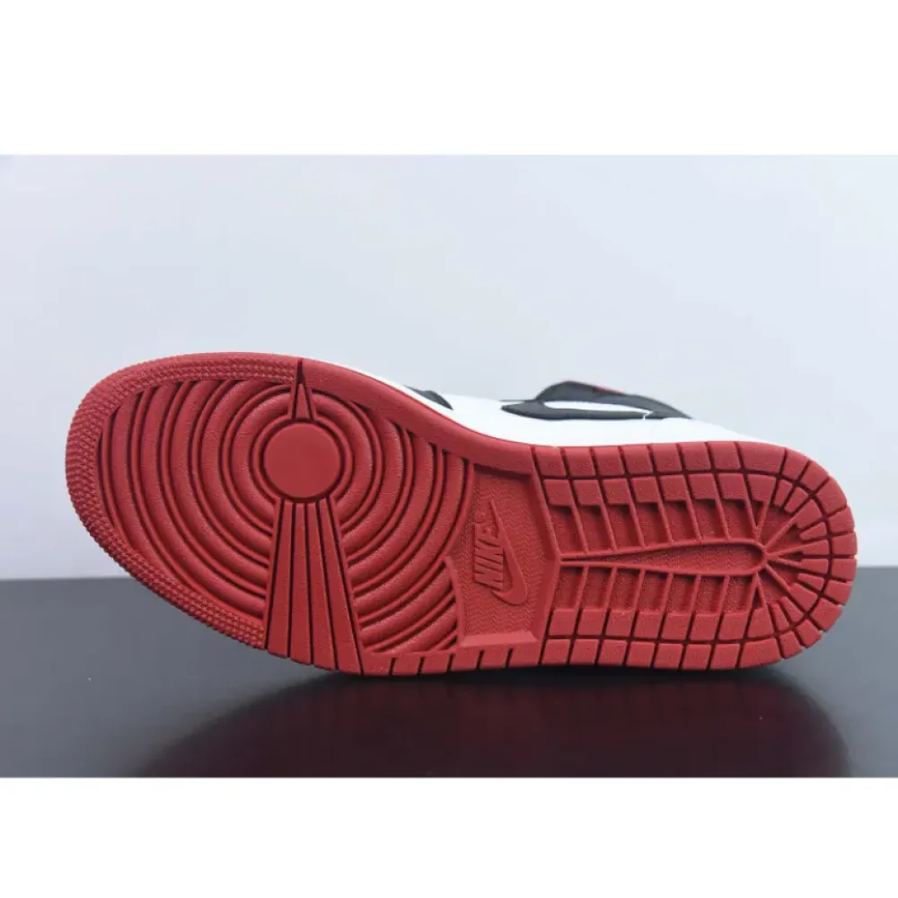 Air Jordan 1 Mid “Black Toe” White/Gym Red-Black  DQ8426-106