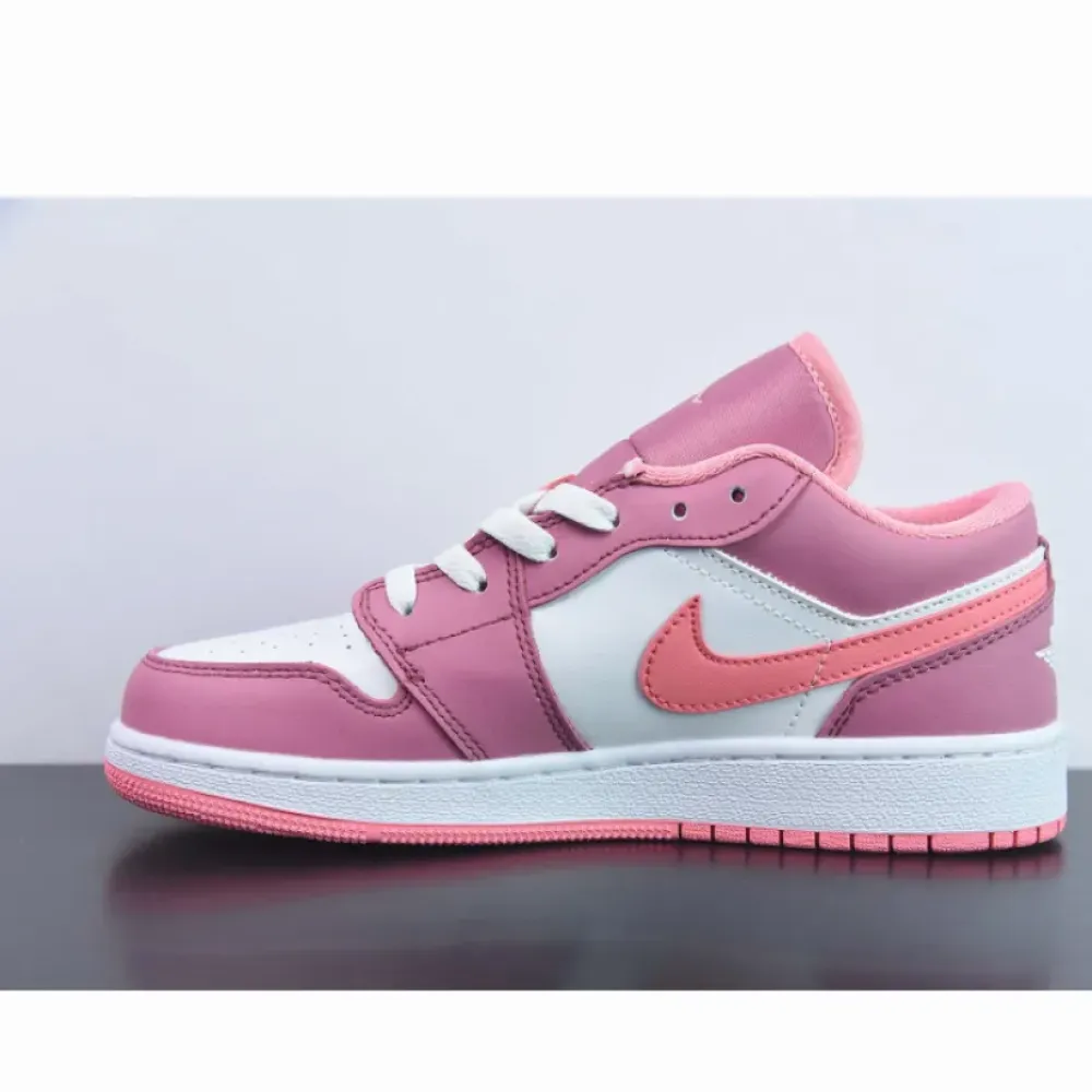 Air Jordan 1 Low Desert Berry/Coral Chalk-White  553560-616