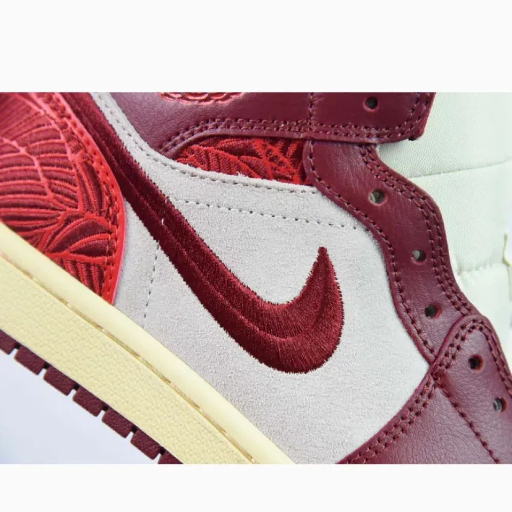 Air Jordan 1 Mid “Tiki Leaf” Team Red/Sail/Muslin  DZ2820-601