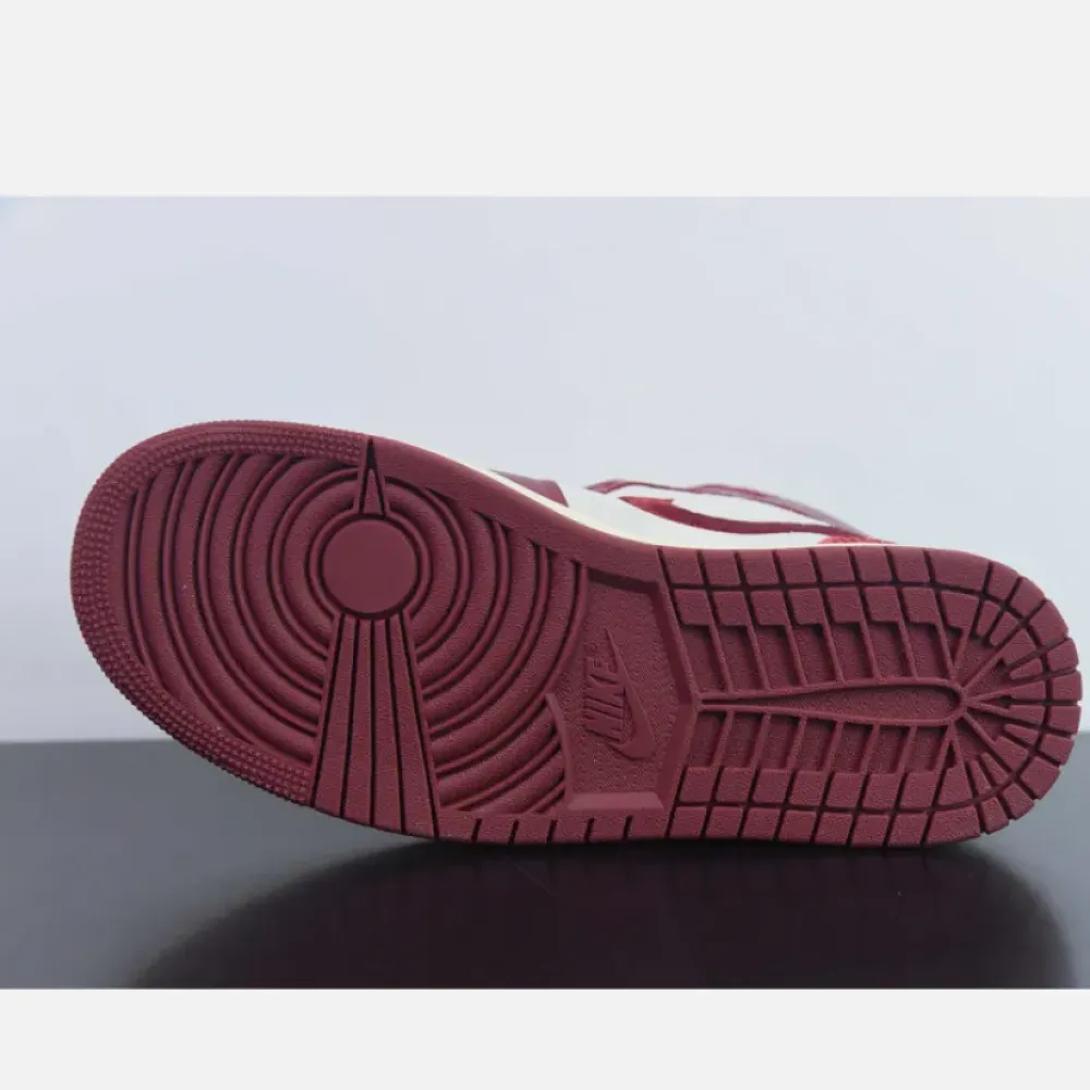 Air Jordan 1 Mid “Tiki Leaf” Team Red/Sail/Muslin  DZ2820-601