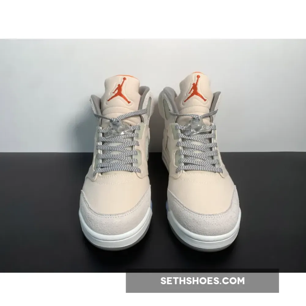 Air Jordan 5 Retro SE “Craft” Light Orewood Brown/Safety Orange  FD9222-180