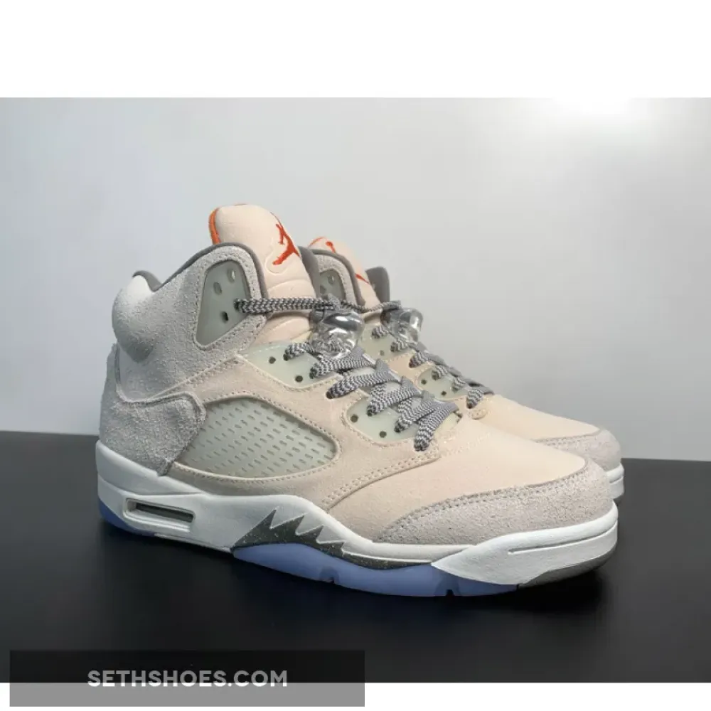 Air Jordan 5 Retro SE “Craft” Light Orewood Brown/Safety Orange  FD9222-180