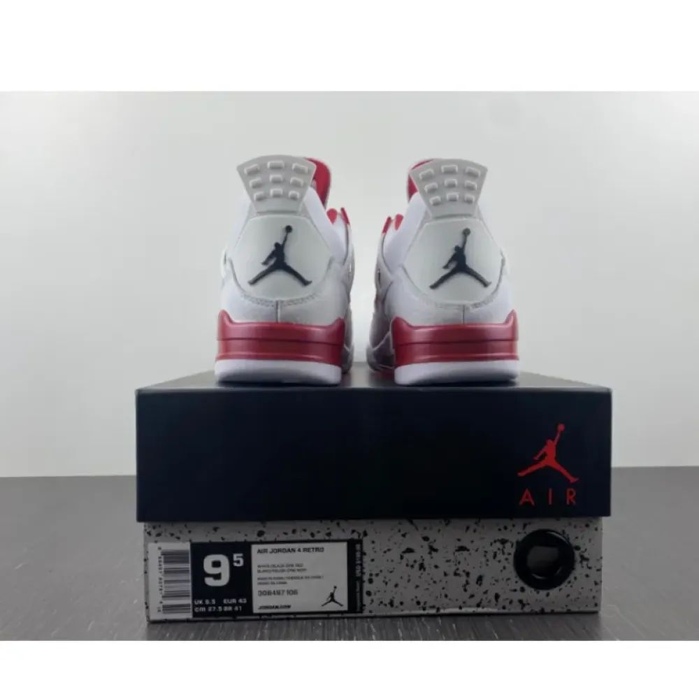 Air Jordan 4 “Alternate ’89” White/Black-Gym Red  308497-106