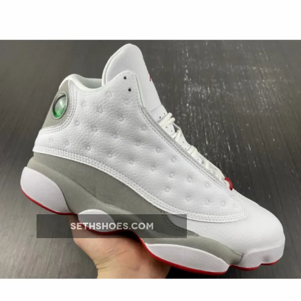 Air Jordan 13 White/True Red-Wolf Grey  414571-160
