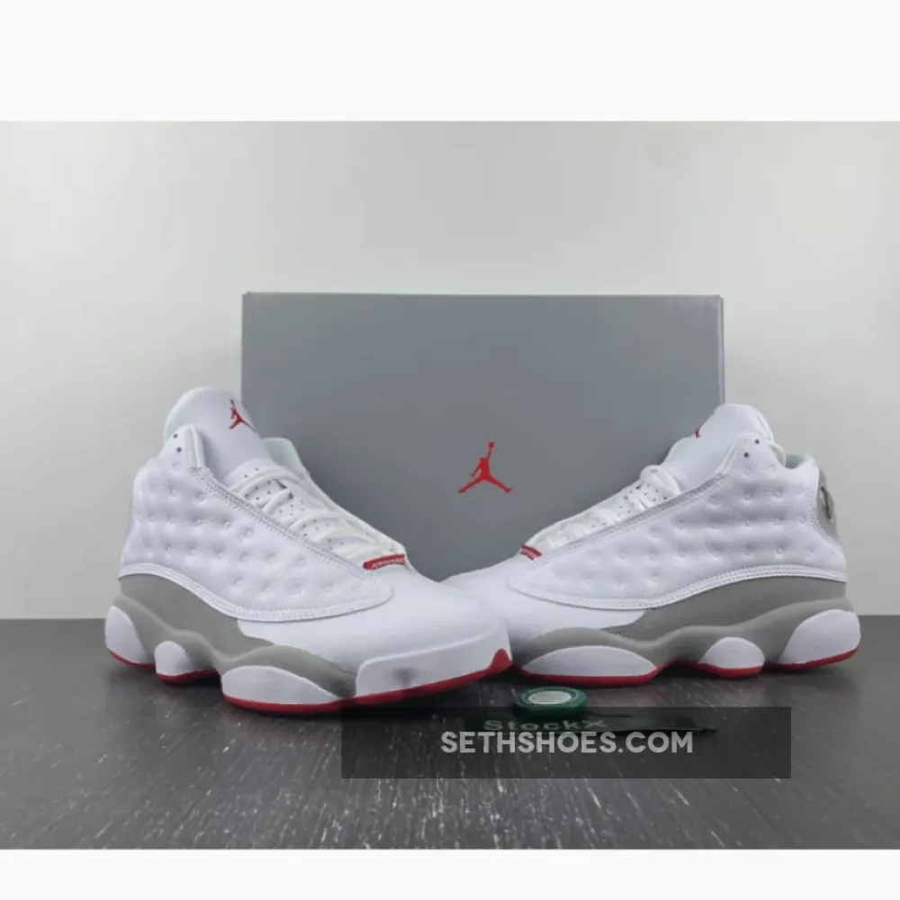 Air Jordan 13 White/True Red-Wolf Grey  414571-160
