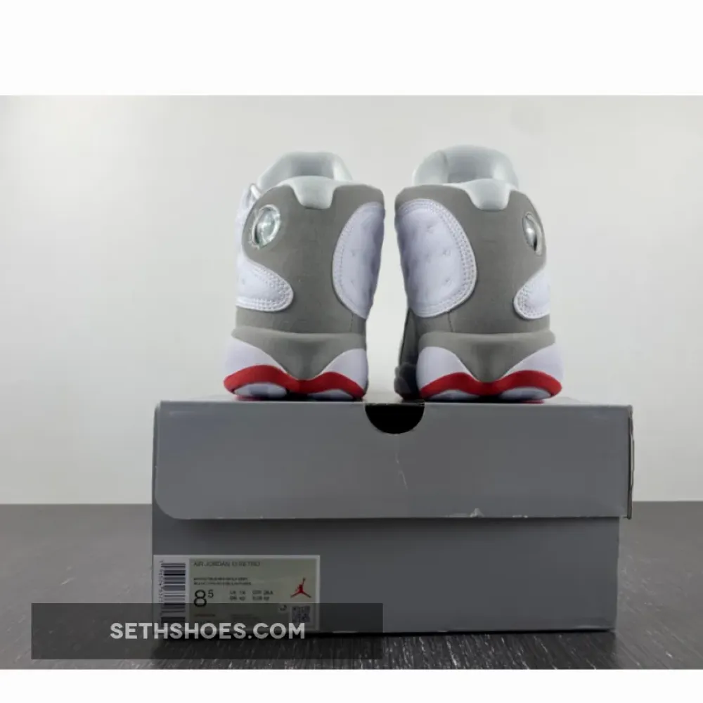 Air Jordan 13 White/True Red-Wolf Grey  414571-160