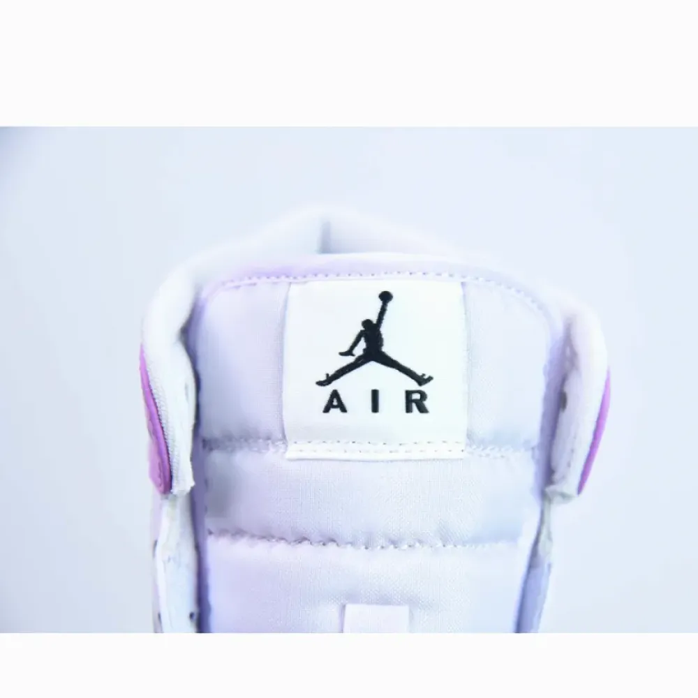 Air Jordan 1 Mid Barely Grape/Black-White-Rush Fuchsia  DQ8423-501