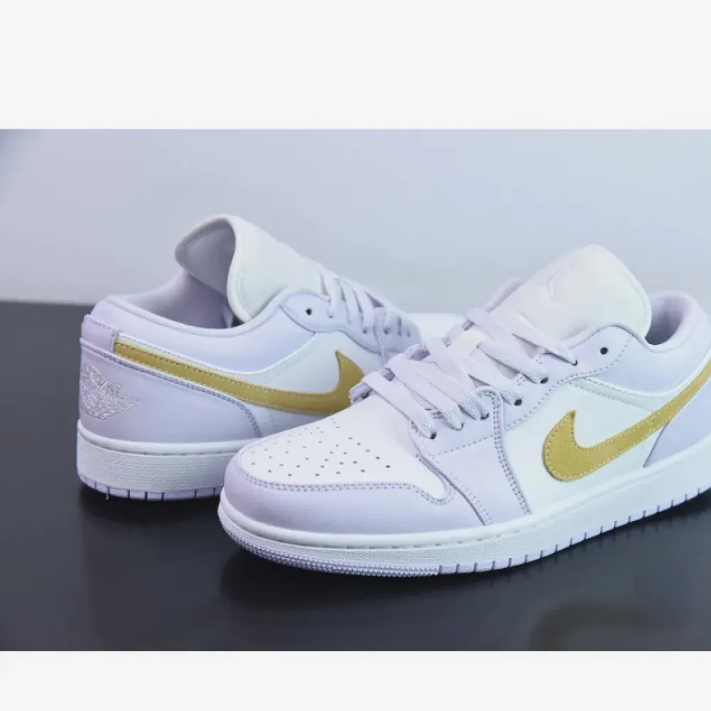 Air Jordan 1 Low Barely Grape/White/Lemon Wash  DC0774-501