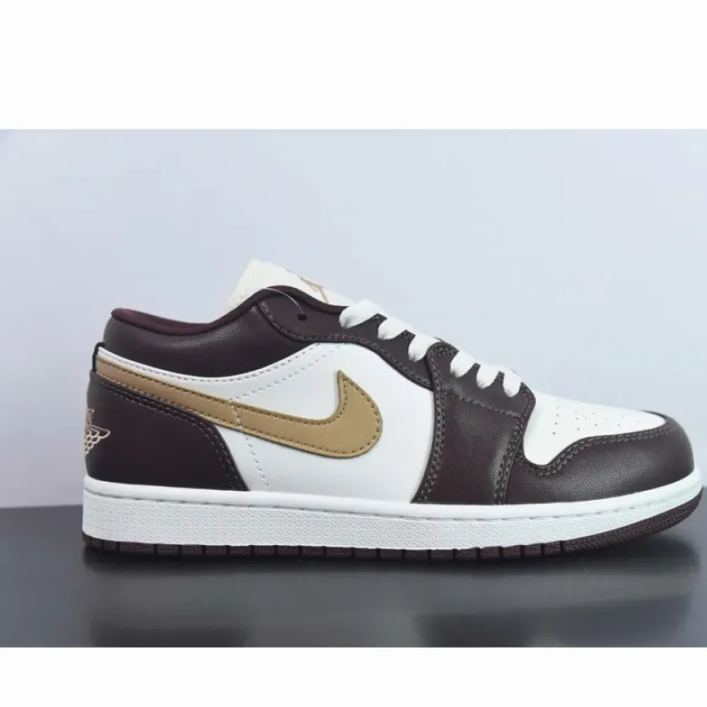 Air Jordan 1 Low Mocha Shadow Brown Sail  DC0774-200