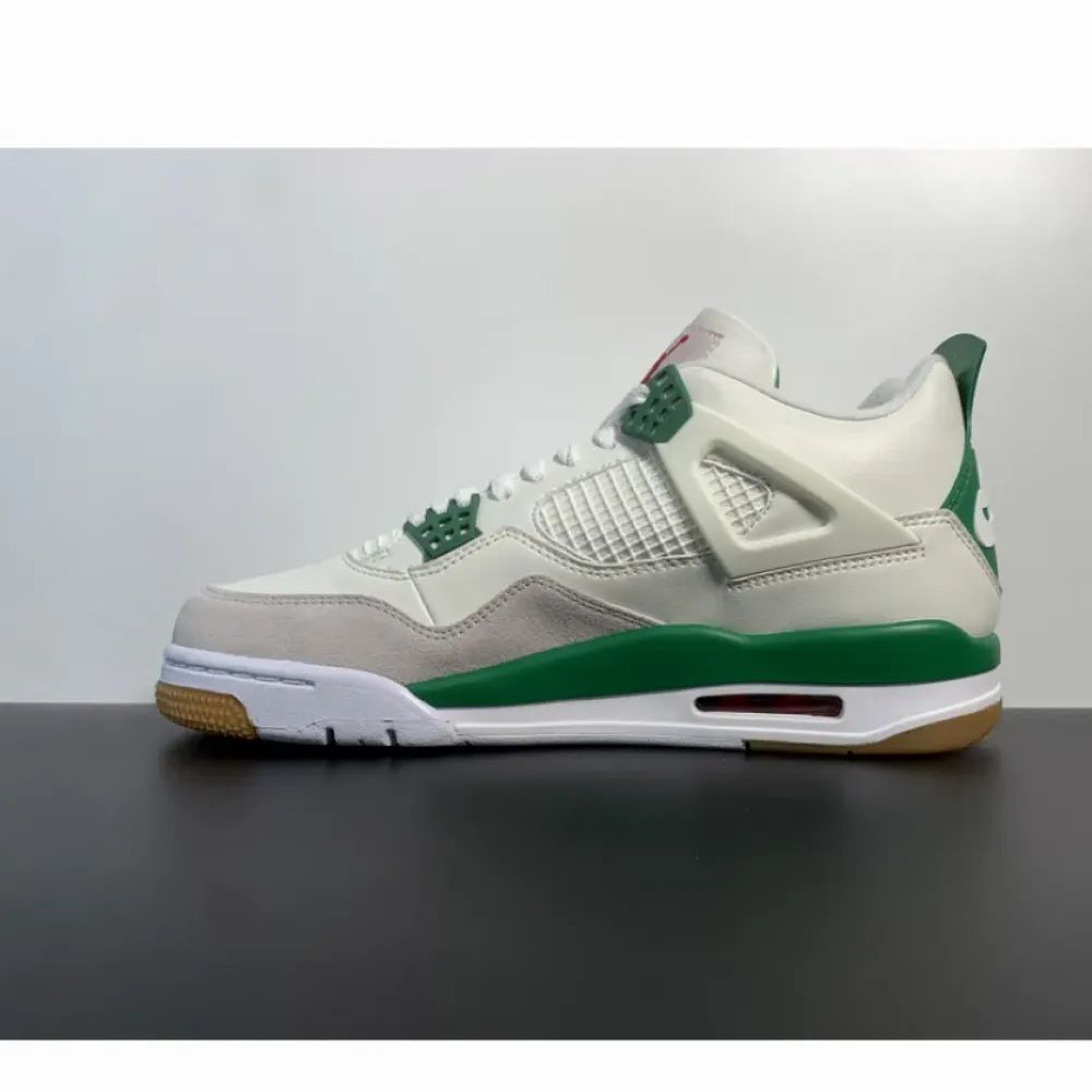 Nike SB x Air Jordan 4 Sail/Pine Green-Neutral Grey-White  DR5415-103