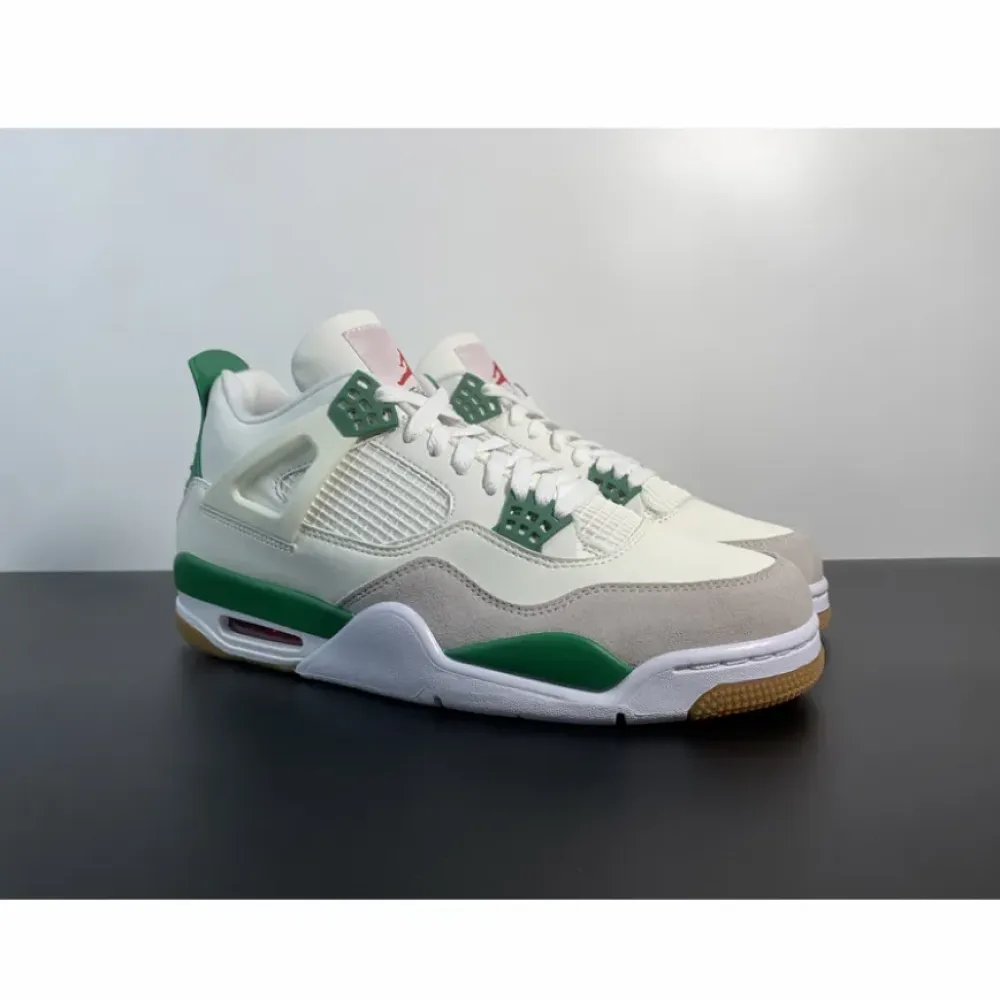 Nike SB x Air Jordan 4 Sail/Pine Green-Neutral Grey-White  DR5415-103
