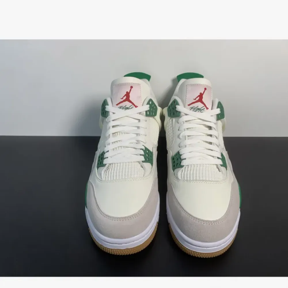Nike SB x Air Jordan 4 Sail/Pine Green-Neutral Grey-White  DR5415-103
