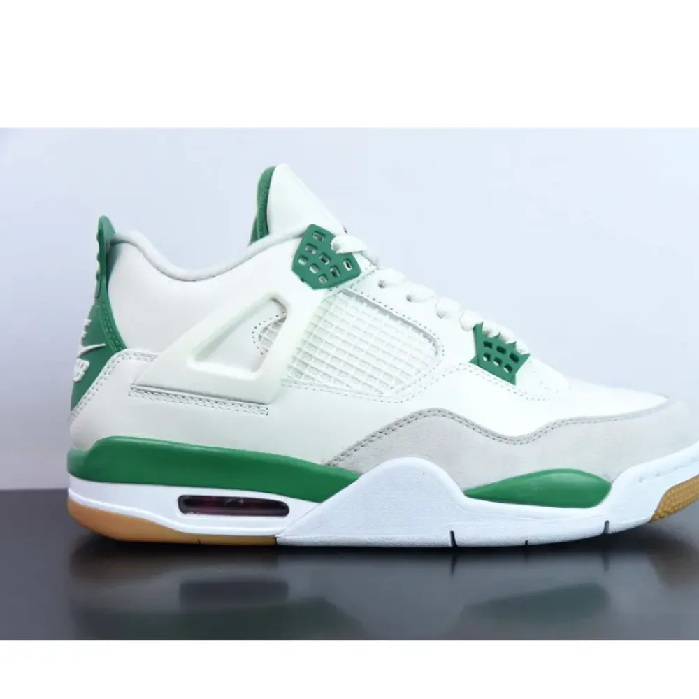Nike SB x Air Jordan 4 Sail/Pine Green-Neutral Grey-White  DR5415-103