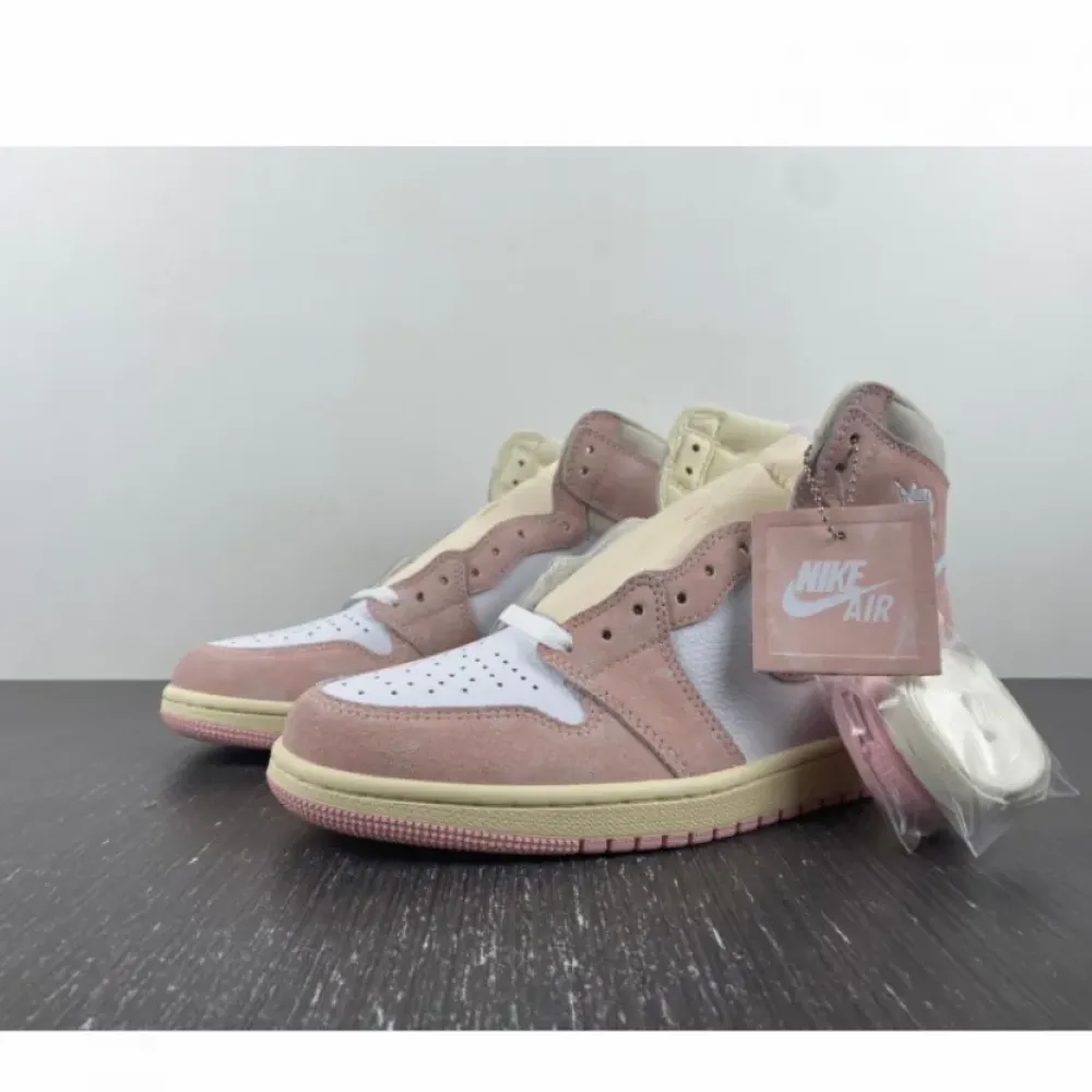 Air Jordan 1 High OG “Washed Pink” Atmosphere/White/Muslin/Sail  FD2596-600