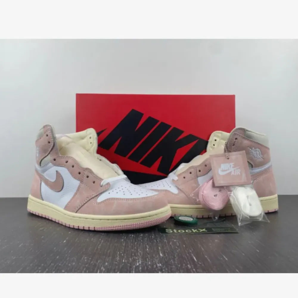 Air Jordan 1 High OG “Washed Pink” Atmosphere/White/Muslin/Sail  FD2596-600