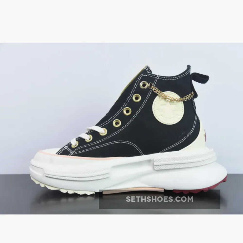 Converse Run Star Legacy CX Platform High ‘Valentine’s Day 2023’ Black Gold A05137C