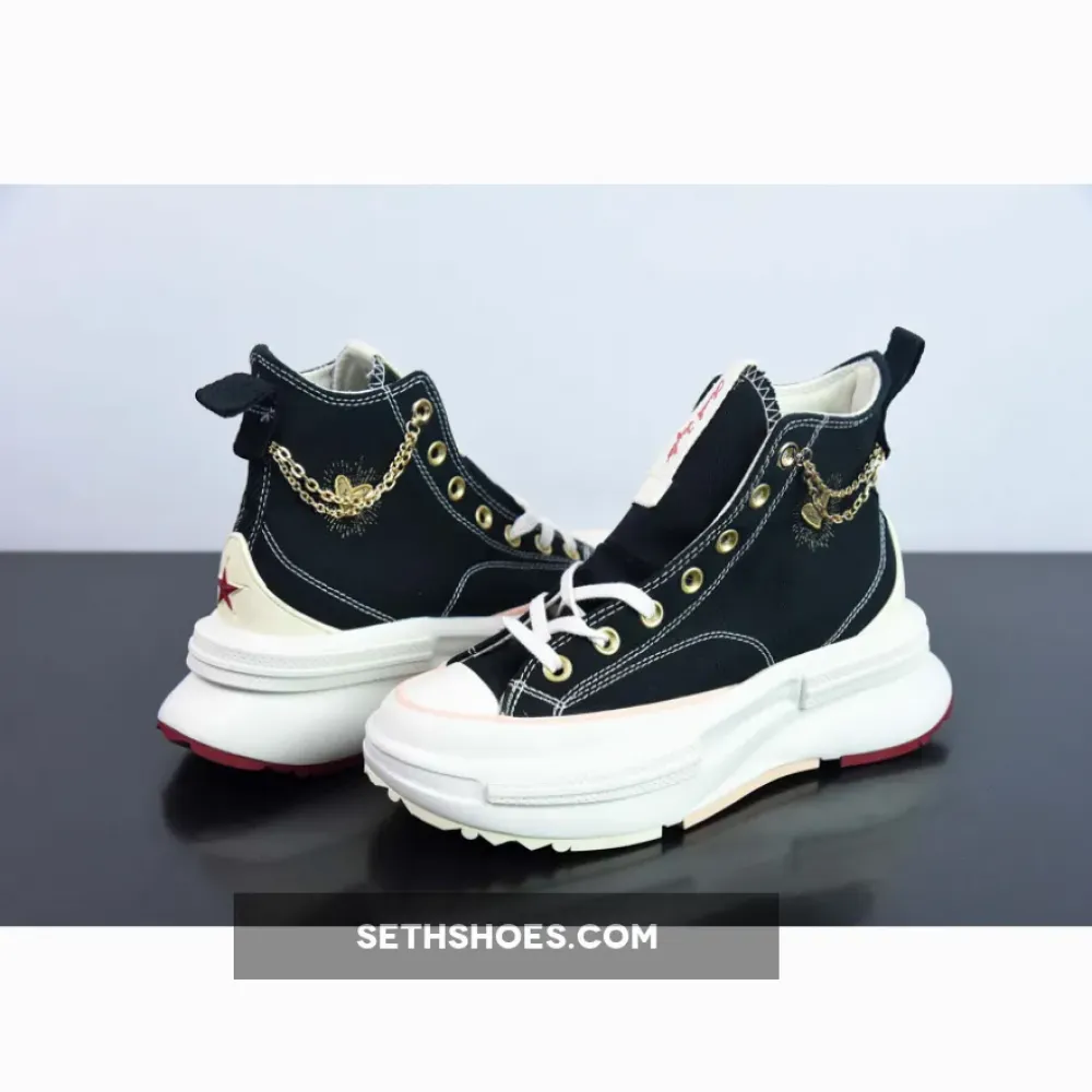 Converse Run Star Legacy CX Platform High ‘Valentine’s Day 2023’ Black Gold A05137C