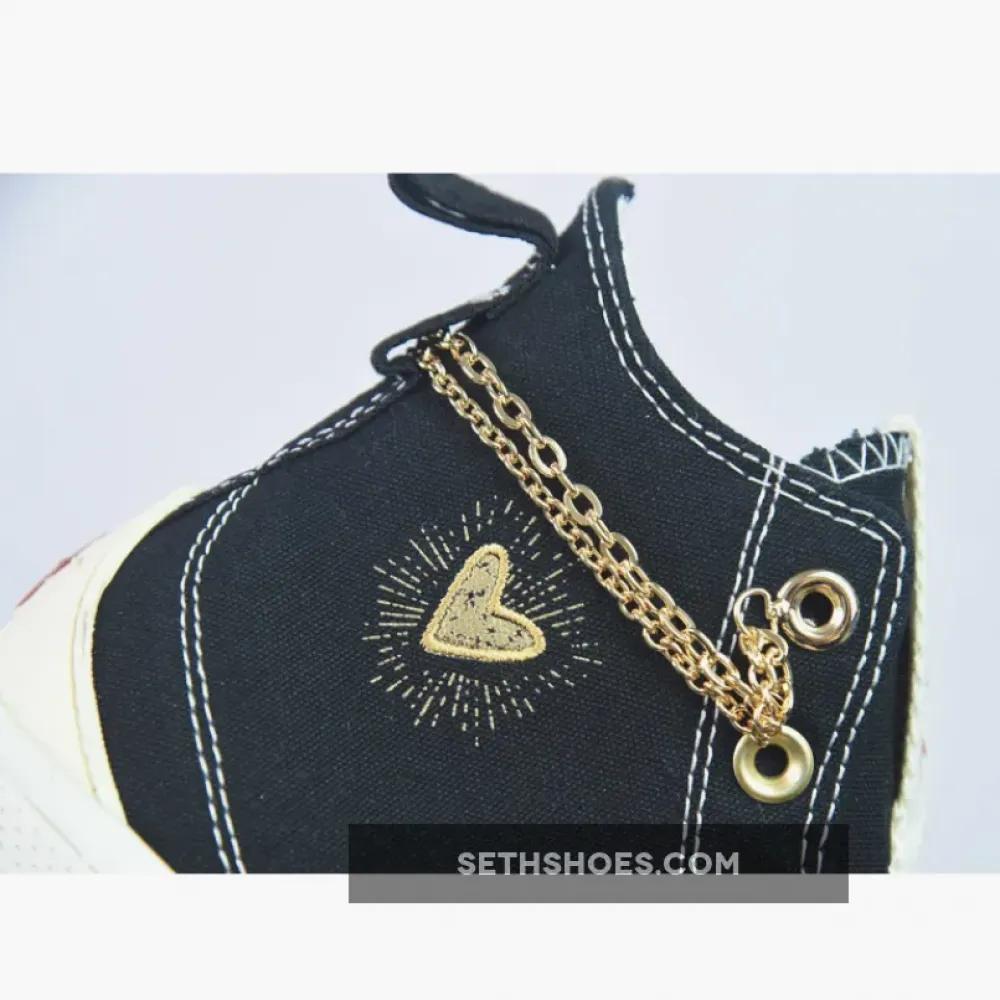 Converse Run Star Legacy CX Platform High ‘Valentine’s Day 2023’ Black Gold A05137C