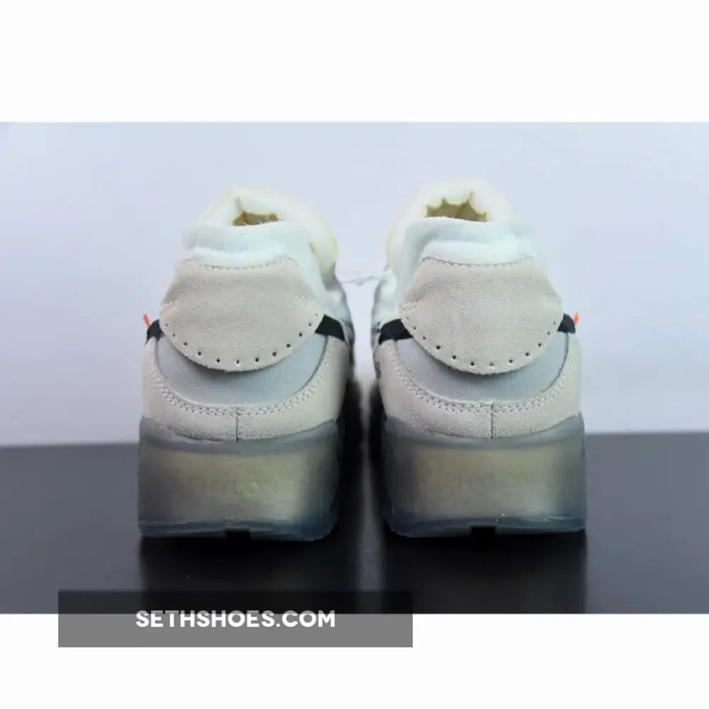 OFF-WHITE x Nike Air Max 90 ‘Ice’ White Muslin  AA7293-100