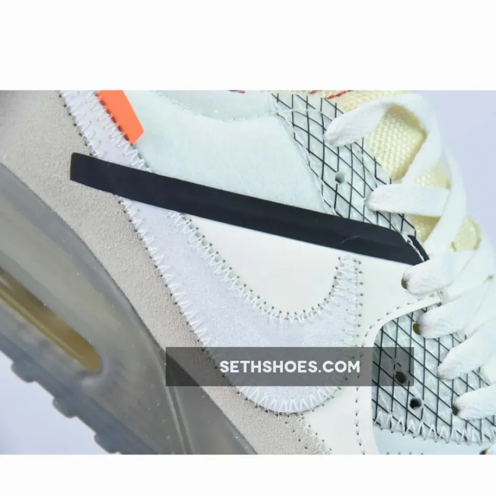 OFF-WHITE x Nike Air Max 90 ‘Ice’ White Muslin  AA7293-100