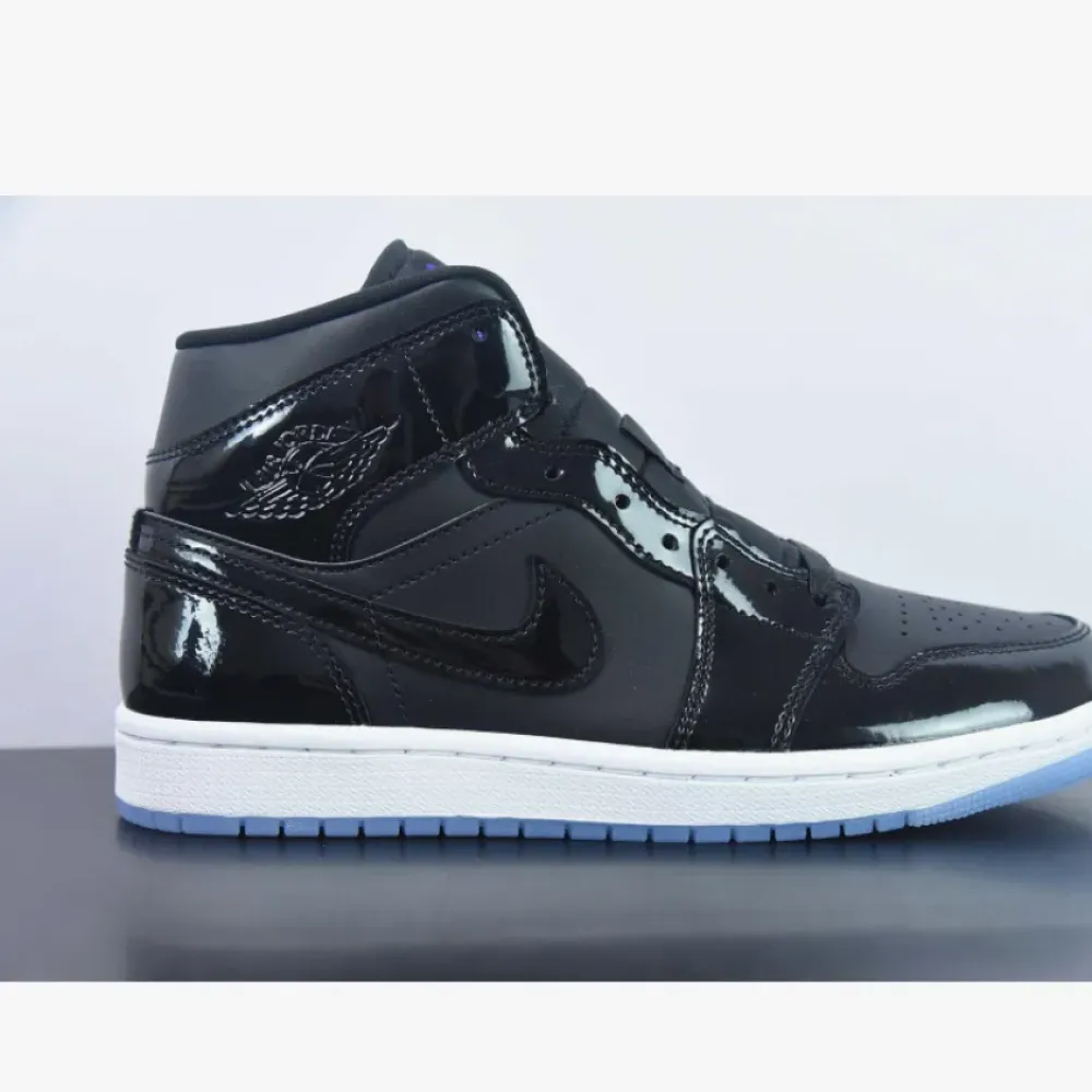 Air Jordan 1 Mid “Space Jam” Black/Dark Concord-White  DV1308-004