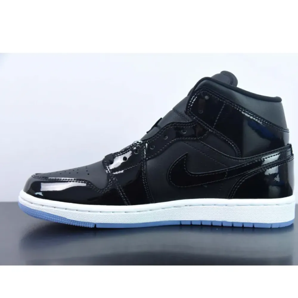 Air Jordan 1 Mid “Space Jam” Black/Dark Concord-White  DV1308-004