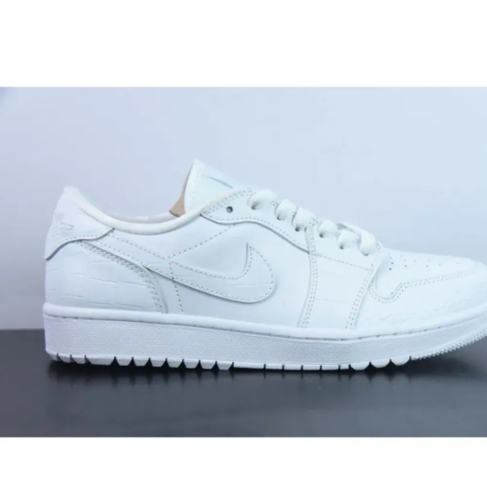 Air Jordan 1 Low Golf “White Croc”  DD9315-110
