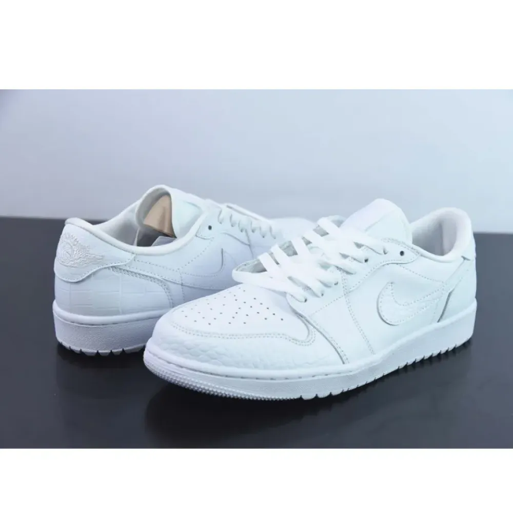 Air Jordan 1 Low Golf “White Croc”  DD9315-110