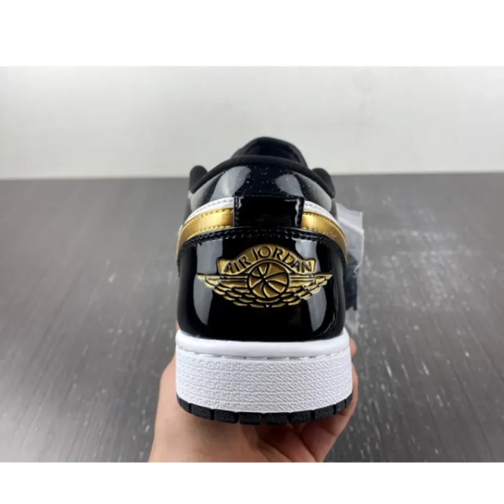 Air Jordan 1 Low “Copper Toe” Black Gold White  DR6970-071