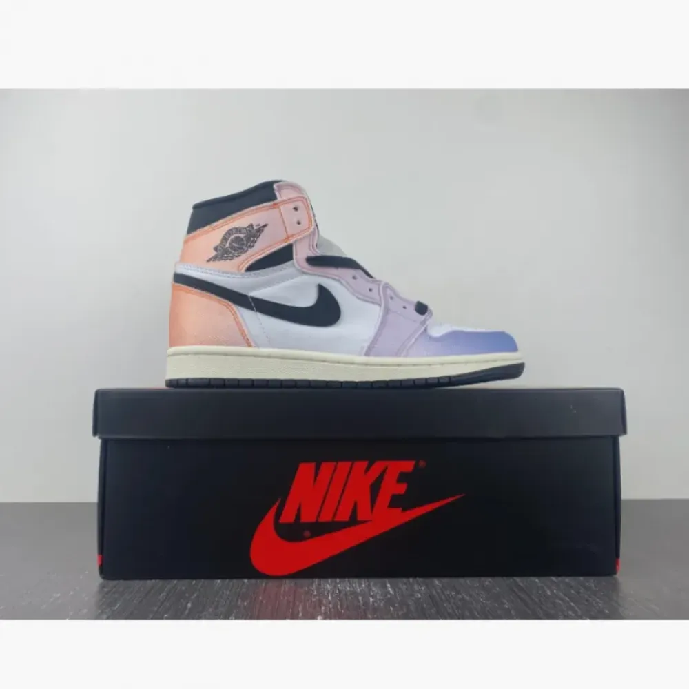Air Jordan 1 High OG “Skyline” Vivid Orange/Black-Iced Lilac-True Blue-Sail DX0054-805