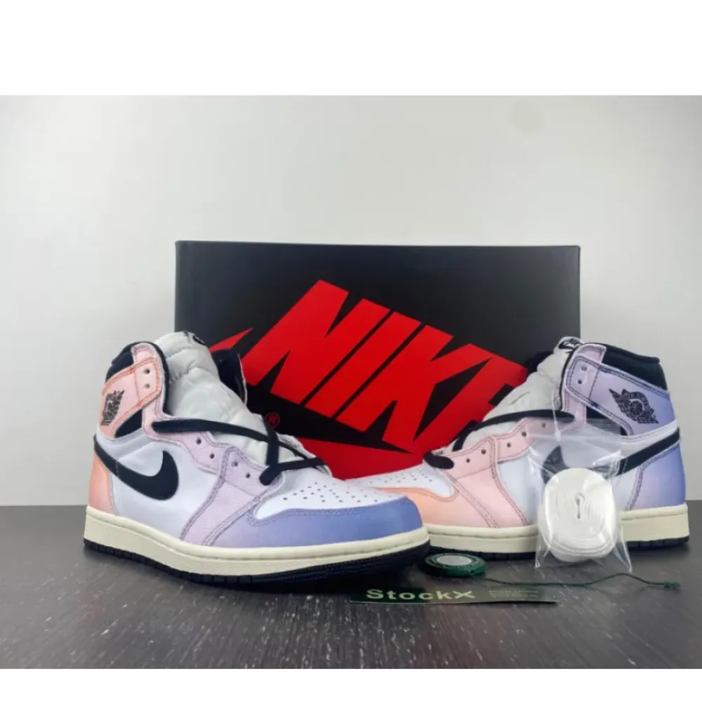 Air Jordan 1 High OG “Skyline” Vivid Orange/Black-Iced Lilac-True Blue-Sail DX0054-805
