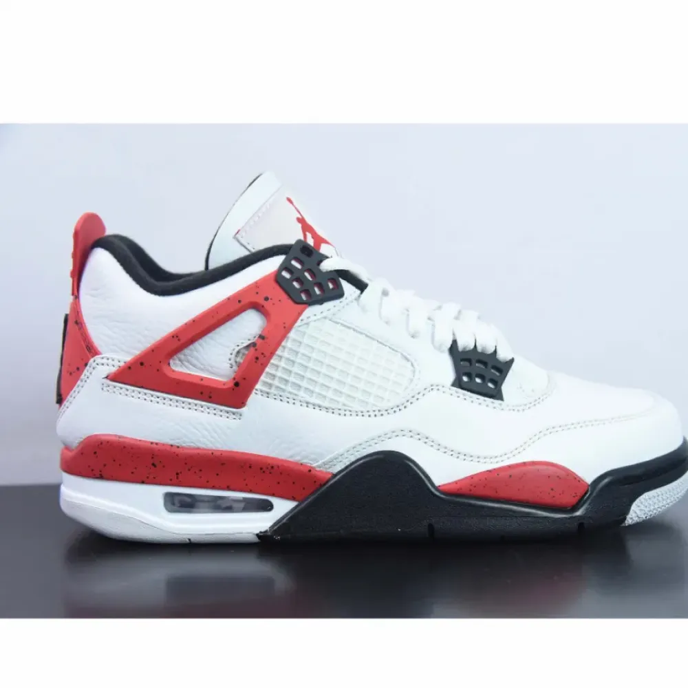 Air Jordan 4 “Red Cement” White/Fire Red-Black  DH6927-161
