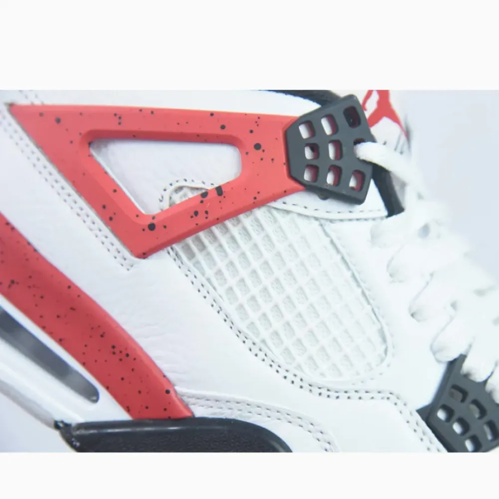 Air Jordan 4 “Red Cement” White/Fire Red-Black  DH6927-161