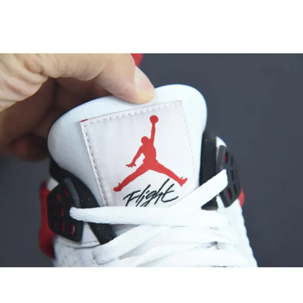 Air Jordan 4 “Red Cement” White/Fire Red-Black  DH6927-161