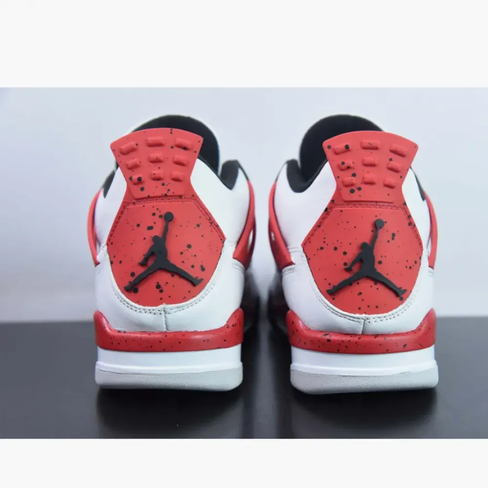 Air Jordan 4 “Red Cement” White/Fire Red-Black  DH6927-161