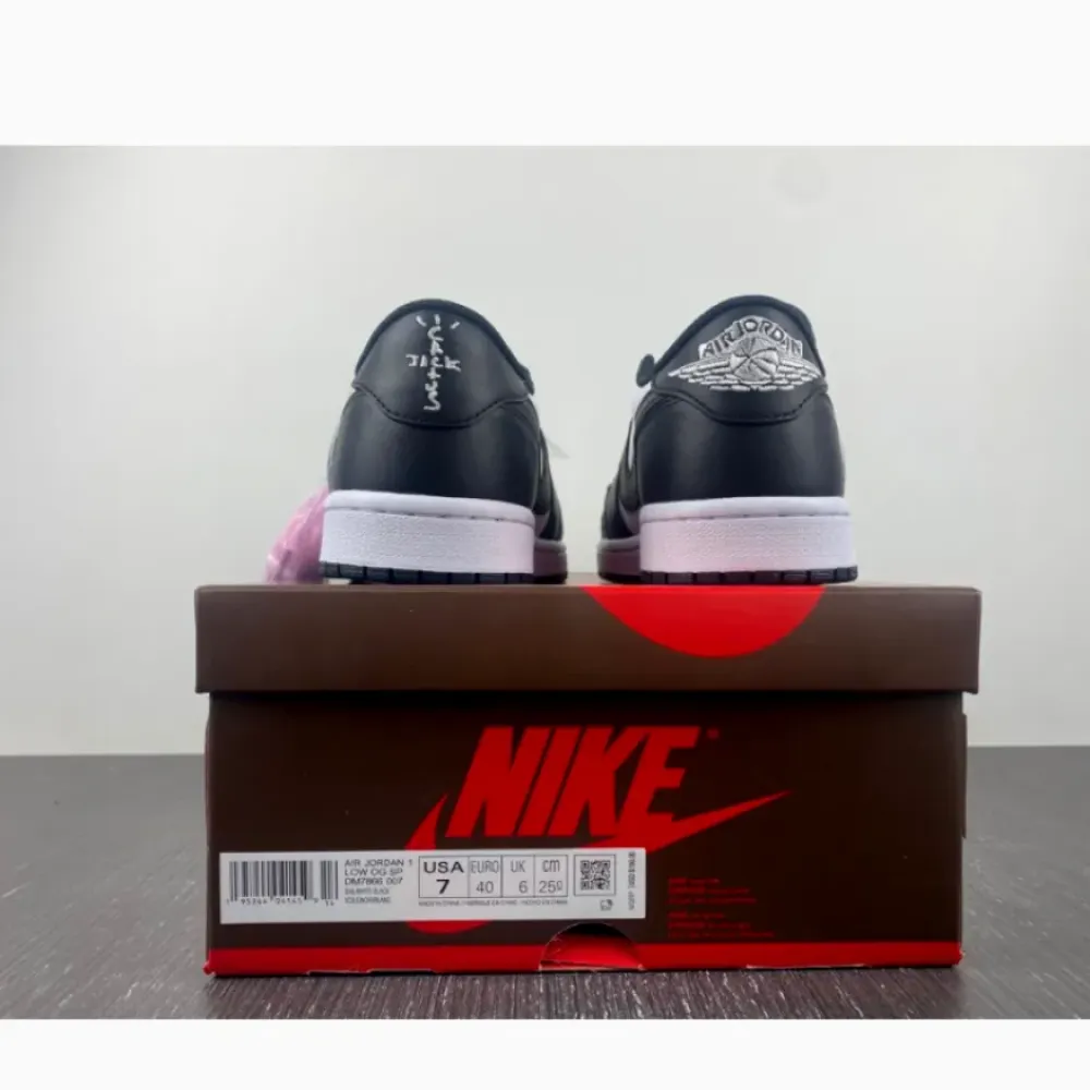 Travis Scott x Air Jordan 1 Low Black White