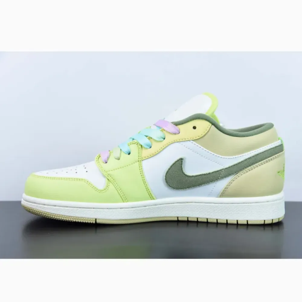 Air Jordan 1 Low Light Olive Pale Citron  FD9906-131