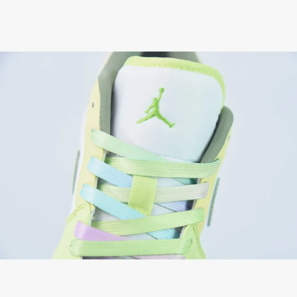 Air Jordan 1 Low Light Olive Pale Citron  FD9906-131