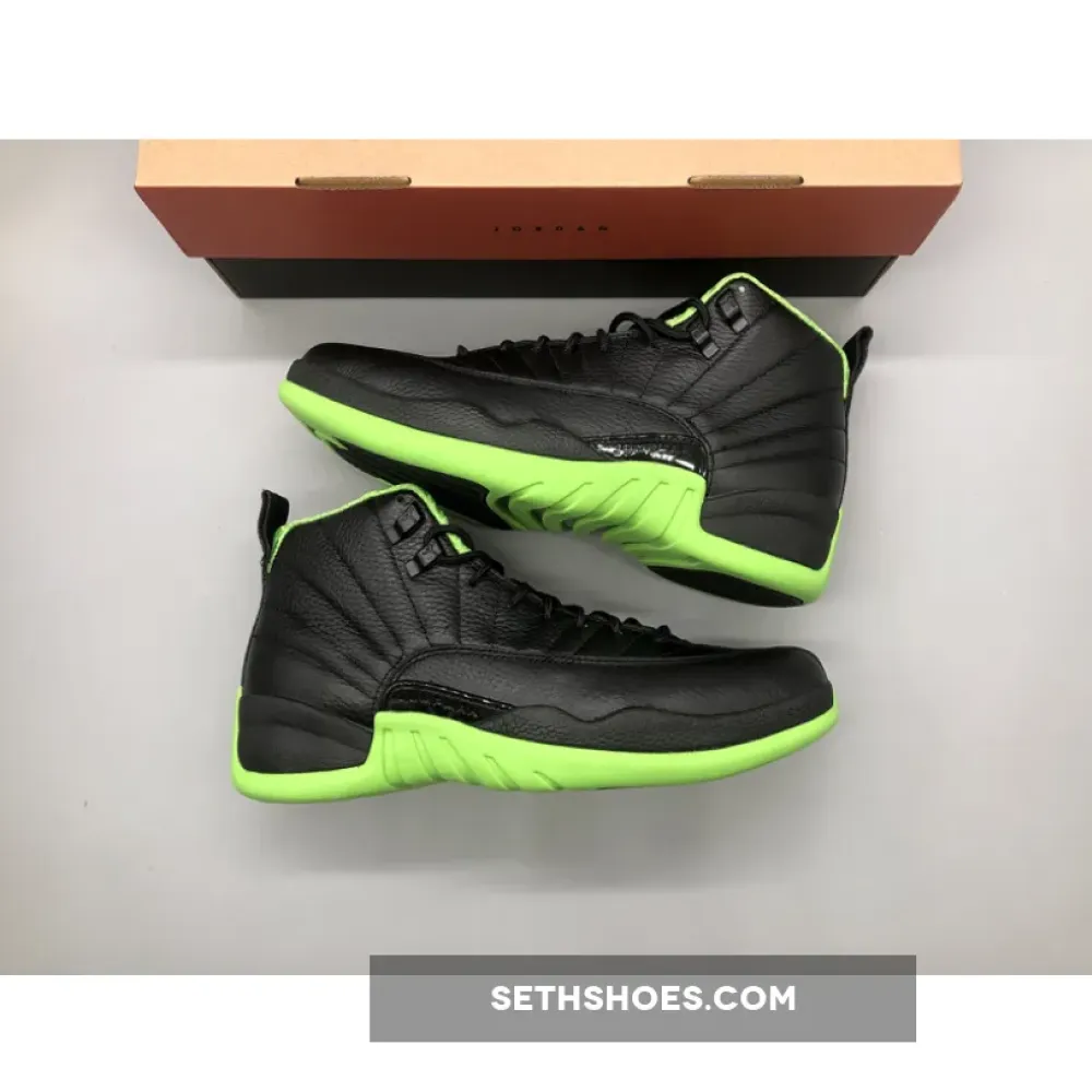 Air Jordan 12 “28 Days of Flight” Black/Neon Green