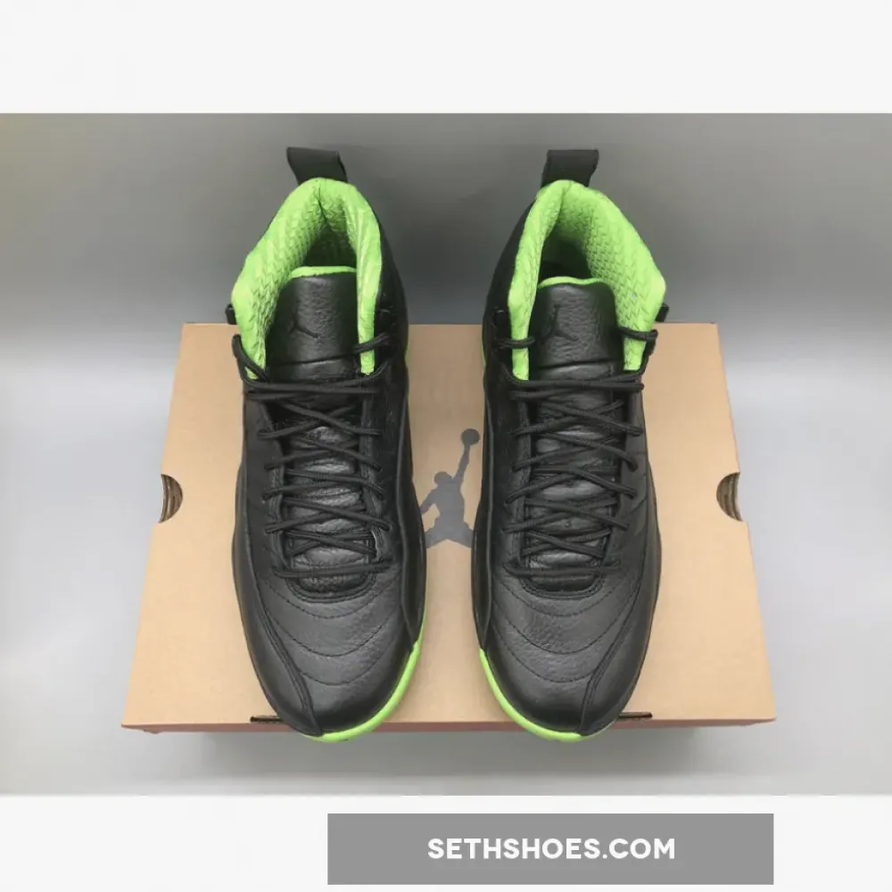 Air Jordan 12 “28 Days of Flight” Black/Neon Green
