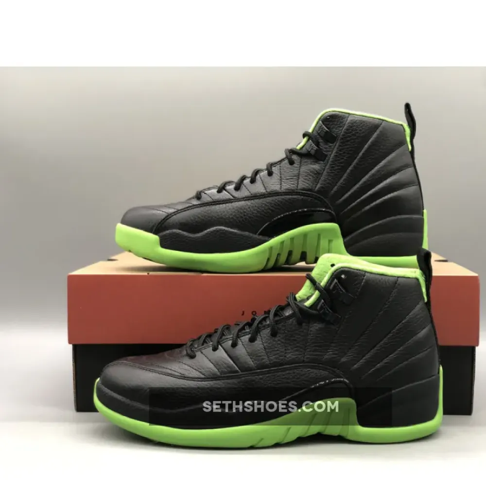 Air Jordan 12 “28 Days of Flight” Black/Neon Green