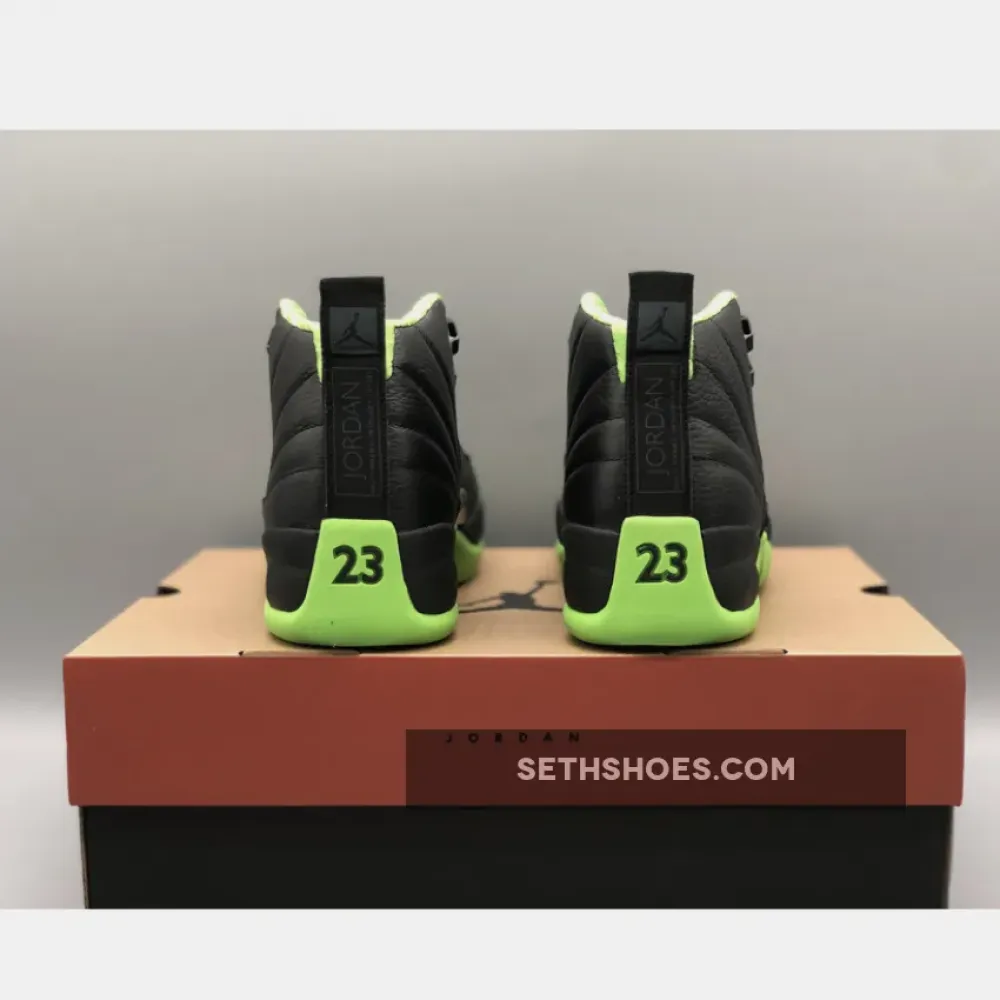 Air Jordan 12 “28 Days of Flight” Black/Neon Green