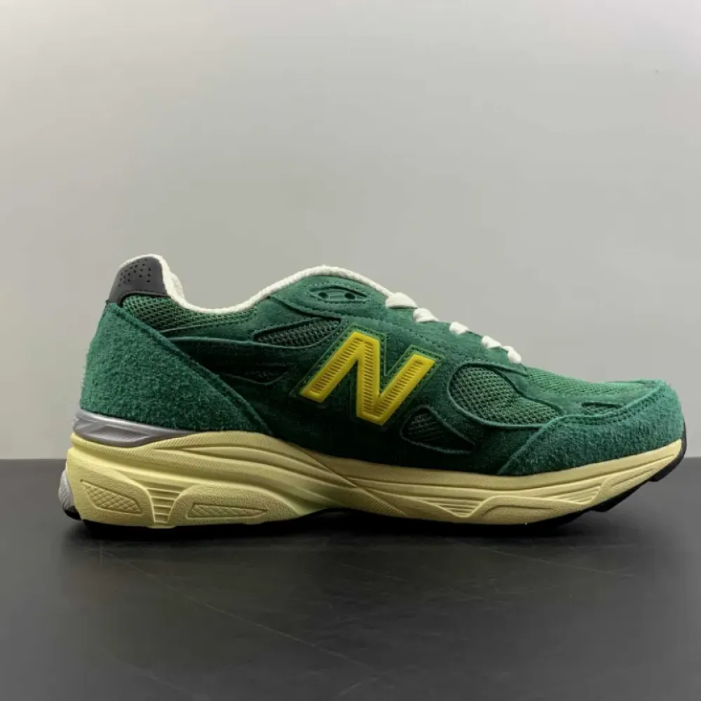 New Balance 990v3 Made in USA Green Yellow  M990GG3
