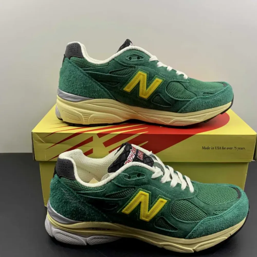 New Balance 990v3 Made in USA Green Yellow  M990GG3