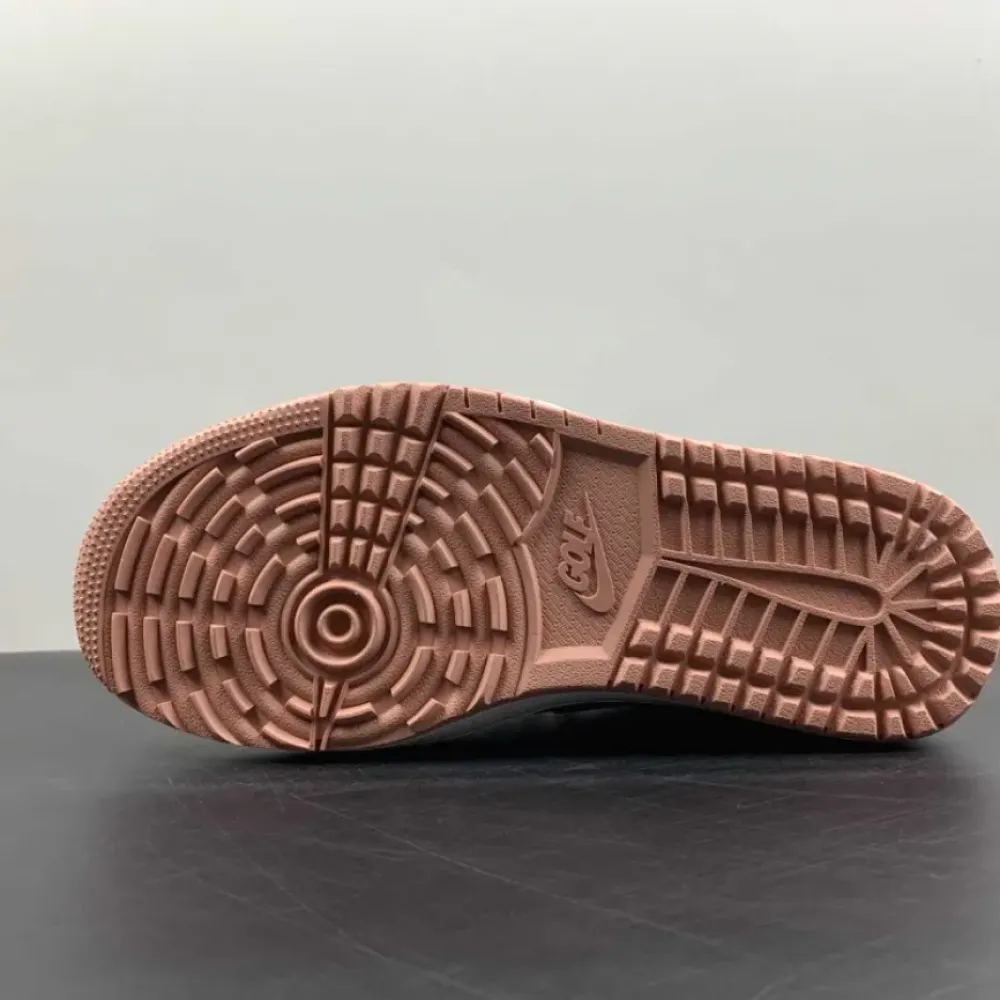 Air Jordan 1 Low Golf White/Black-Rust Pink  DD9315-106