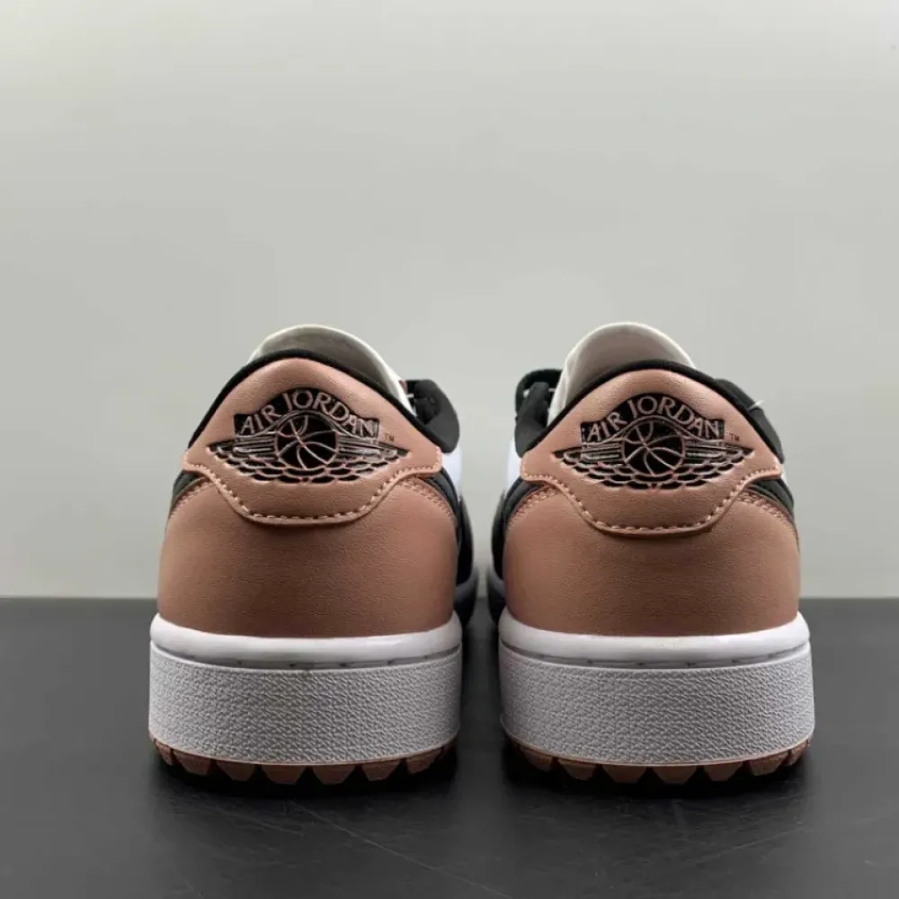 Air Jordan 1 Low Golf White/Black-Rust Pink  DD9315-106