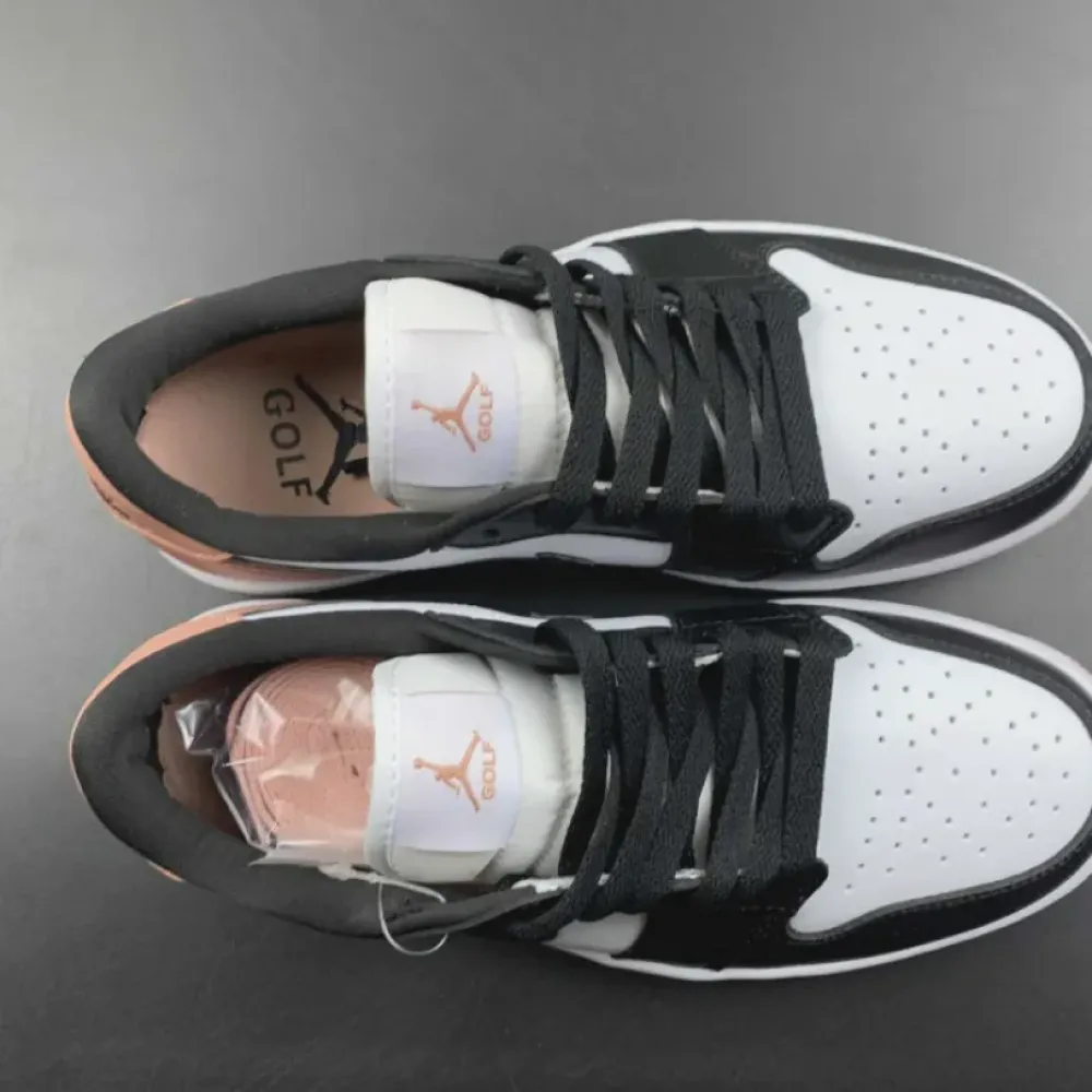 Air Jordan 1 Low Golf White/Black-Rust Pink  DD9315-106