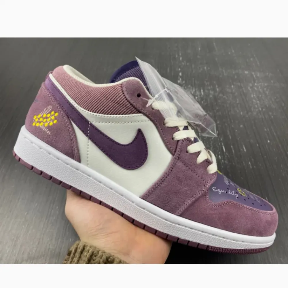 Air Jordan 1 Low ‘Unity’ Purple Smoke/Sail-Purple  DR8057-500